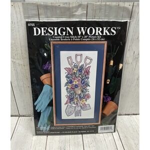 Design Works "Planter's Potpourri" Counted Cross Stitch Kit Garden Flowers 9705